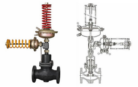 自力式壓力、壓差組合閥結(jié)構(gòu)圖